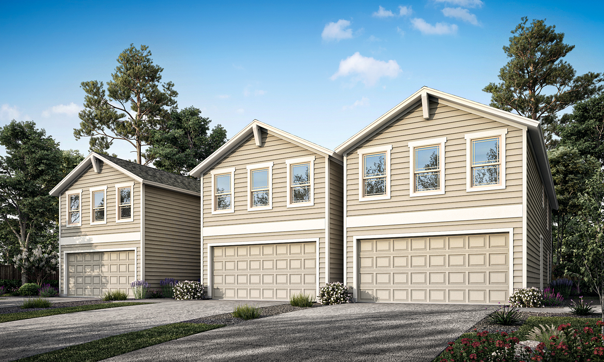 Front elevation view of the Censeo Homes 1713 model
