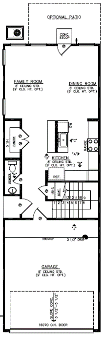 Detailed first-floor plan of a Censeo Homes model